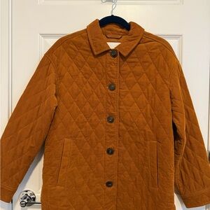 Madewell Quilted Brown Utility Jacket
